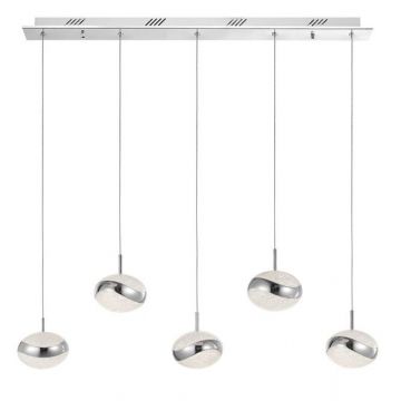 Lustra cu 5 pendule LED design modern Delano