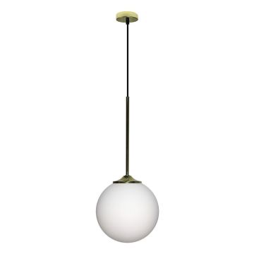 Lustră cu abajur din sticlă ø 20 cm Glasgow – Candellux Lighting