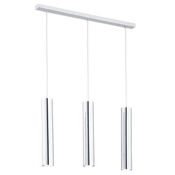 Lustra cu pendule moderna design tubular GOMERA 3 crom