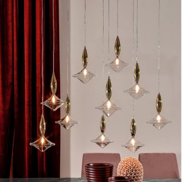 Lustra deosebita cu 10 pendule design LUX Ã‰toile 04