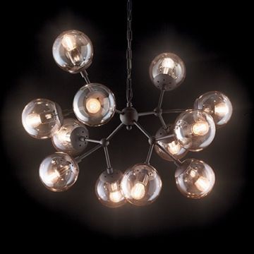 Lustra design industrial cu 12 surse de lumina KEPLER SP12 162201