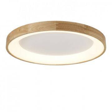 Lustra LED aplicata moderna design lemn natural Ã˜65cm Silvam