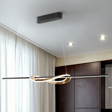 Lustra LED suspendata cu telecomanda Enora