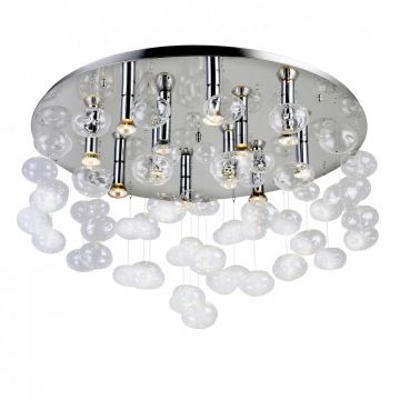 Lustra moderna aplicata design deosebit Ã˜80cm Luvia clar