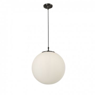 Lustra / Pendul design modern Ã˜35cm Atom black / opal 6099 SRT