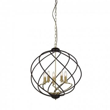 Lustra suspendata stil traditional Flow 5L 1805-5BK SRT