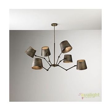 Lustra Vintage, Industrial Style cu 6 brate articulate, Reporter 271.04.OF