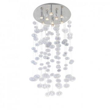 Lustra XL moderna design deosebit Ã˜60cm Luvia clar