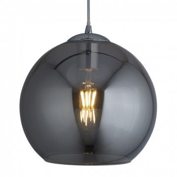 Pendul design modern Ã˜25cm Balls crom / fumuriu 1621SM SRT