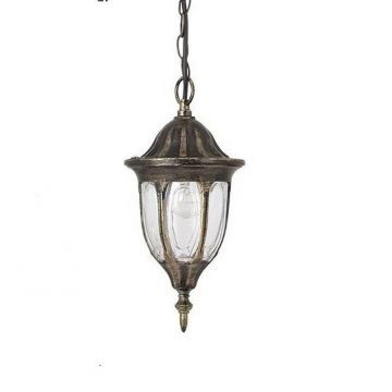 Pendul pentru exterior, inaltime reglabila, IP43, auriu antic, Milano 8374 RX