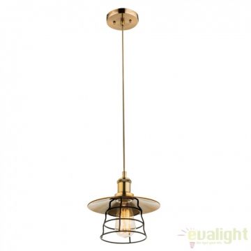 Pendul vintage design industrial style VIEJO diam. 22cm 15086H GL