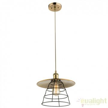 Pendul vintage design industrial style VIEJO diam. 30cm 15086H1 GL