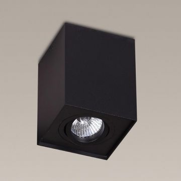 Plafonier, Spot aplicat negru, dim.9,5x9,5cm, BASIC SQUARE C0071 MX