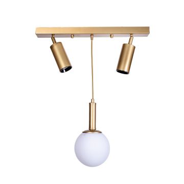 Plafoniera Barten pakoworld E27 metal auriu 45x30x45cm