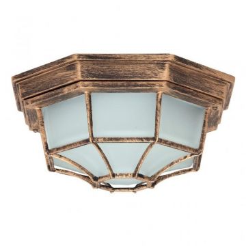 Plafoniera exterior IP43, diam.26cm, auriu antic Milano 8376 RX