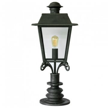 Stalp iluminat exterior din fier forjat, inaltime 84cm, AL 6796