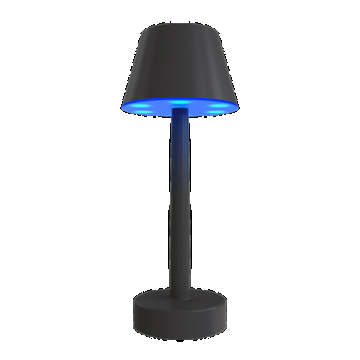 Veioza LED Calex 4301002300, 5W, RGB+2700K, 35 lm, USB-C (Negru)