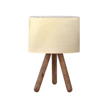 Veioza PWL-1071, Pako World, E27, Bej-Nuc, 19x19x32 cm