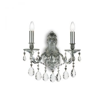 Aplica cristal Venezian argintiu GIOCONDA AP2 ARGENTO 044910