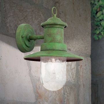 Aplica de iluminat exterior stil clasic LEONIE verde vintage