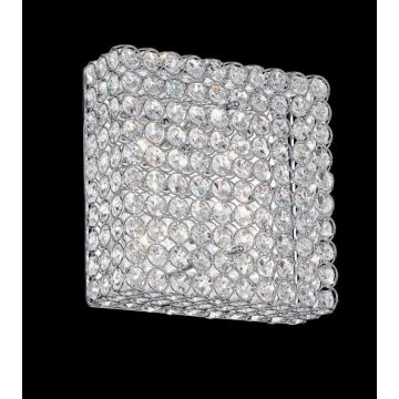Aplica de perete cristal Venezian dim. 30x30cm ADMIRAL PL4 Cromo