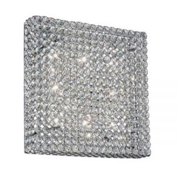 Aplica de perete cristal Venezian dim. 51x51cm ADMIRAL PL8 Cromo