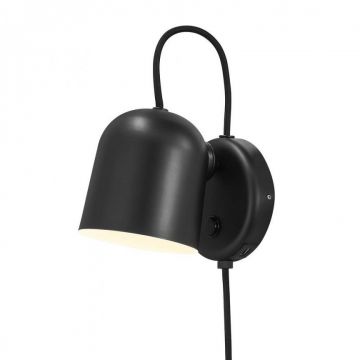 Aplica de perete, cu mufa usb, design modern Angle negru 2120601003 NL