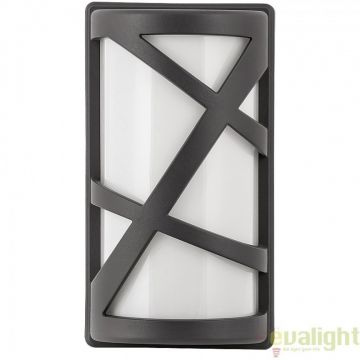 Aplica de perete cu protectie IP54 de exterior, finisaj antracit gri, Durango 8767 RX
