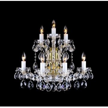 Aplica de perete Maria Theresa cu 7 brate, cristal Bohemia N24 001/07/1