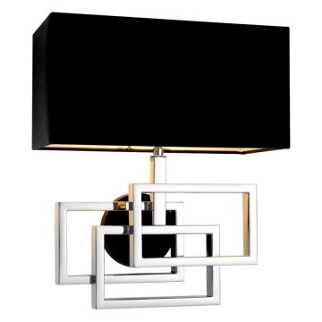 Aplica design LUX Windolf nickel/ negru 111607 HZ