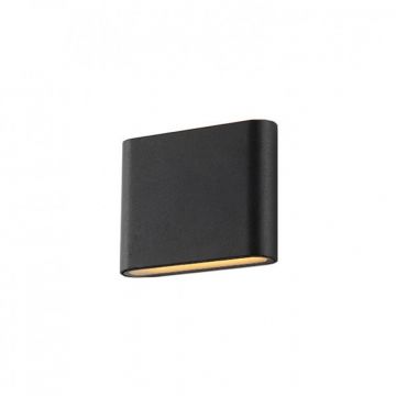 Aplica LED de perete exterior ambientala IP54 CREMONA S gri inchis