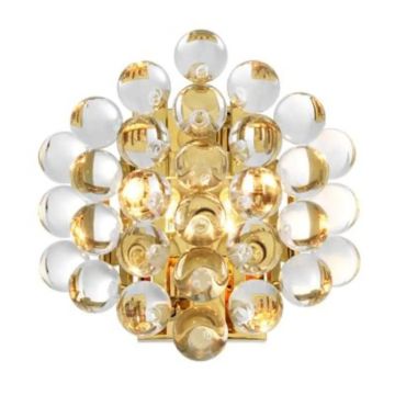 Aplica perete design LUX Mylo auriu/ transparent 111981 HZ