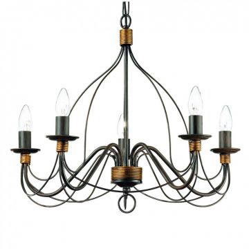 Candelabru clasic modelat si pictat manual CORTE SP5 RUGGINE 057187