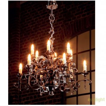 Candelabru din fier forjat realizat manual HL 853