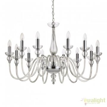 Candelabru elegant cu 12 brate DOGE SP12 TRASPARENTE 168906
