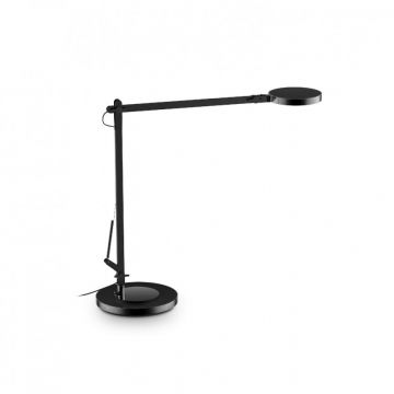 Lampa LED de birou / masa moderna cu brat articulat FUTURA TL NERO