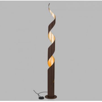 Lampadar dimabil, lampa de podea metalica design vintage Eliano