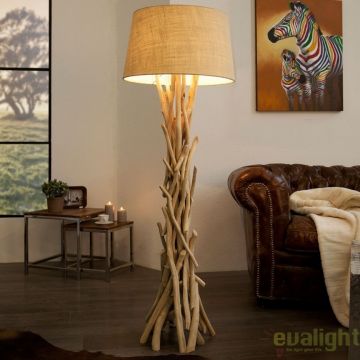 Lamparar deosebit / Lampa de podea cu design rustic Cara A-30208 VC