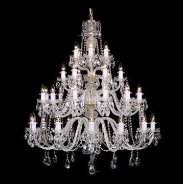 Lustra 36 brate cristal Bohemia L11 009/36/1-A; lip.
