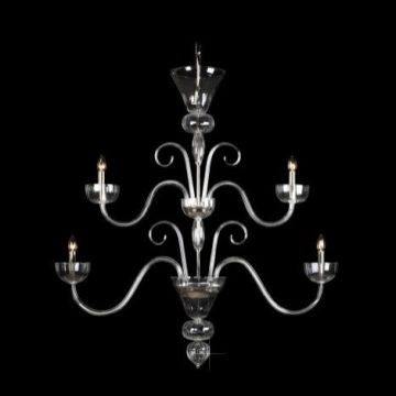 Lustra 4 brate eleganta design LUX L11 901/04/0; F 2 floor, flat, SILVER