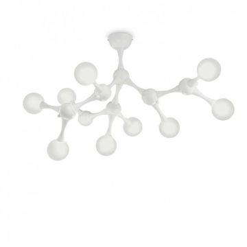Lustra aplicata design modern NODINO PL9 BIANCO