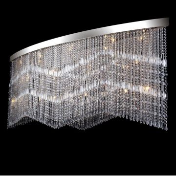 Lustra aplicata moderna cristal Bohemia, L-200cm L17 010/25/3, 3-SK, F 2 coat