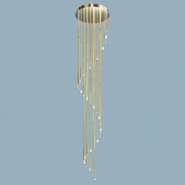 Lustra casa scarii, cristal Swarovski Spectra, Spiral 340cm