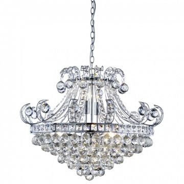 Lustra cristal design LUX Bloomsbury 6L 5046-6CC SRT