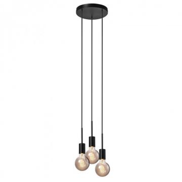 Lustra cu 3 pendule design modern PACO negru 2112063003 NL