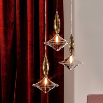 Lustra deosebita cu 3 pendule design LUX Ã‰toile 02