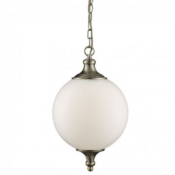 Lustra / Pendul design clasic Avalon alama antic / opal 3051AB SRT