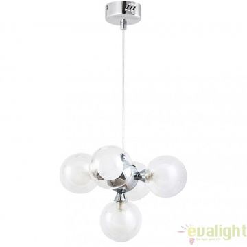 Lustra, Pendul design modern, finisaj crom, diametru 31,5cm, Briella 2623 RX