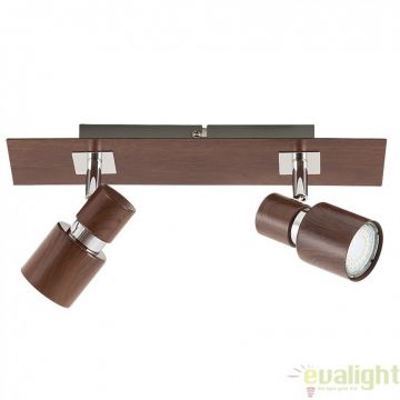 Lustra, Plafoniera cu 2 spoturi, finisaj wenge, Merkur 6006 RX