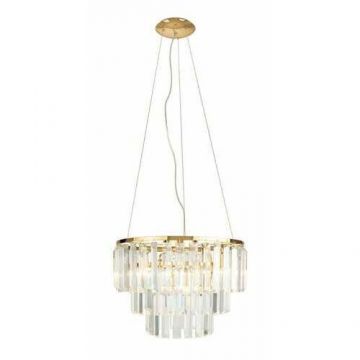 Lustra suspendata design elegant Ã˜42cm Monaco, auriu P0423 MX
